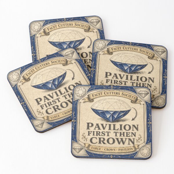 Item preview, Pavilion First Then Crown Gem Faceting designed and sold by BoosterShop.