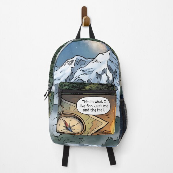 Item preview, Appalachian Trail Hiking Adventure Comic Art Backpack designed and sold by YPengg120.