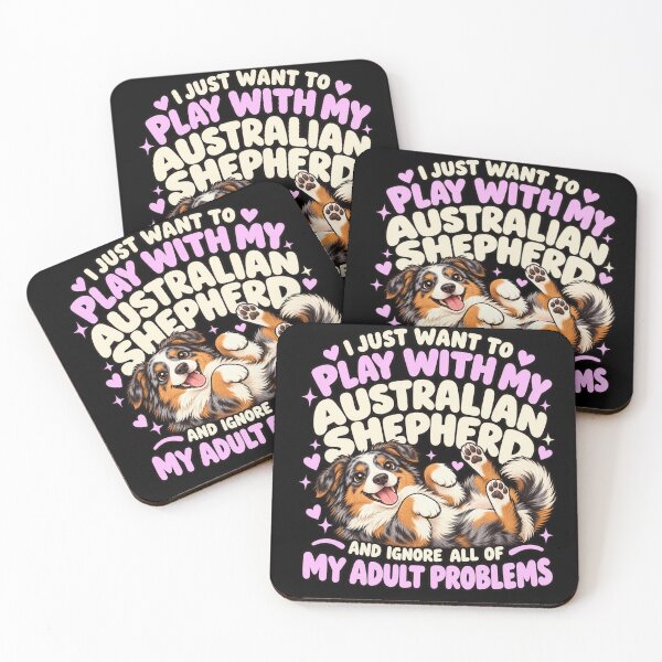 Item preview, Play With My Australian Shepherd designed and sold by Art For You Studio.
