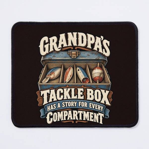 Item preview, Grandpas Tackle Box Has a Story for Every Compartment Art Design designed and sold by fantasticdesign.