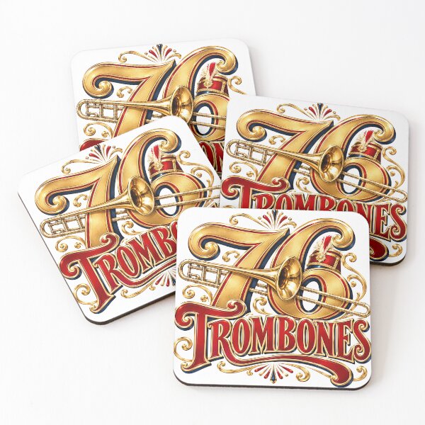 Item preview, The Music Man - 76 TROMBONES designed and sold by Lyric Vault - Rock on.