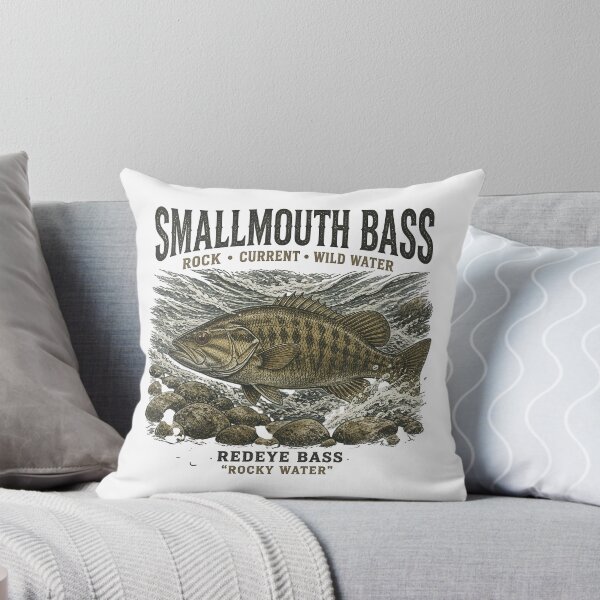 Item preview, Vintage Smallmouth Bass Rocky Water Heritage Graphic designed and sold by NobleCast .