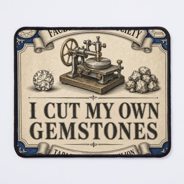 Item preview, I Cut My Own Gemstones Lapidary Art designed and sold by BoosterShop.