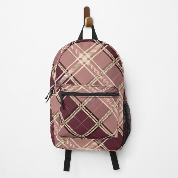 Item preview, Luxury Burgundy and Dusty Rose Argyle Plaid designed and sold by Dream Bloom Gallery.