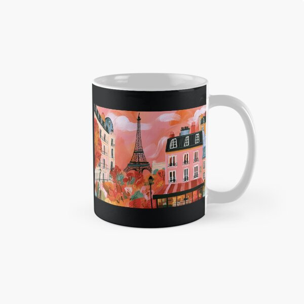 Item preview, Discover Paris in Autumn Eiffel Tower and Colorful Cityscape Wall Art designed and sold by OlfactoART Studio.