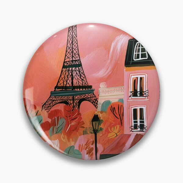 Item preview, Discover Paris in Autumn Eiffel Tower and Colorful Cityscape Wall Art designed and sold by OlfactoART Studio.