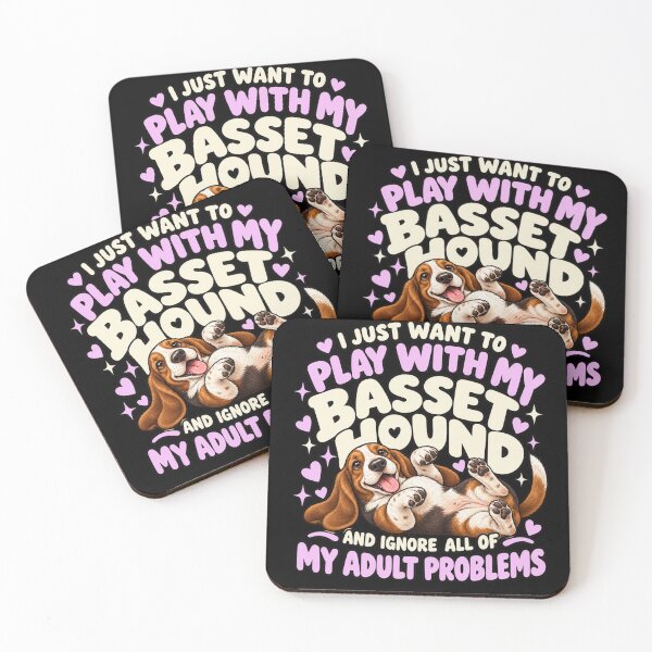 Item preview, Play With My Basset Hound designed and sold by Art For You Studio.