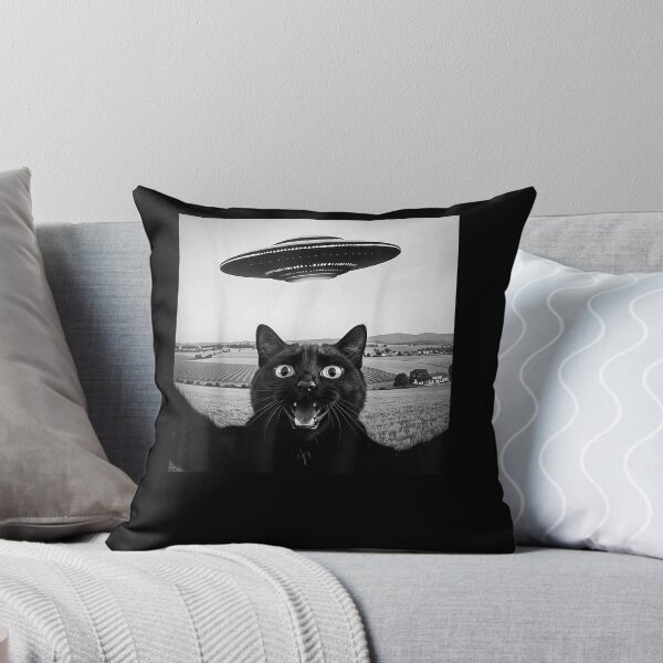 Item preview, Black Cat Selfie UFO Alien Funny Gifts for Men Women Kids designed and sold by AllanMah.