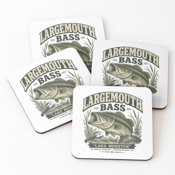 Item preview, Vintage Largemouth Bass Lake Monster Heritage Emblem designed and sold by NobleCast .
