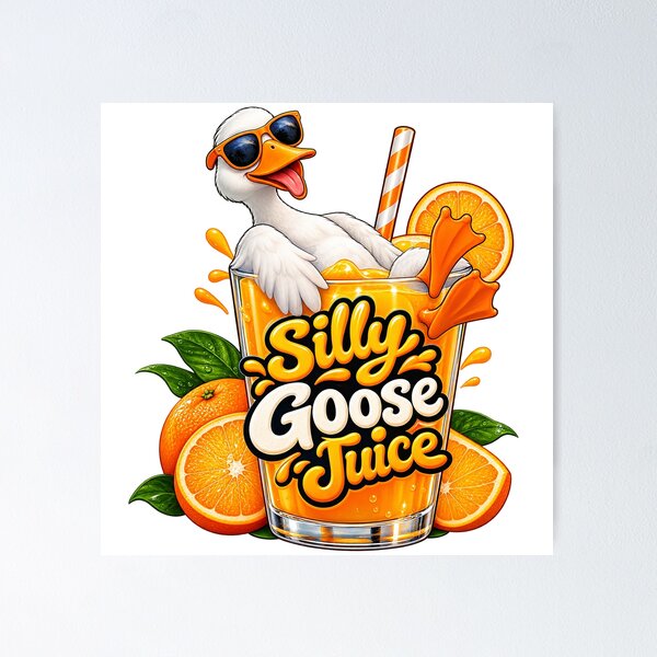 Item preview, Silly Goose Juice – Funny Goose Meme and Quirky Humor designed and sold by narand7.
