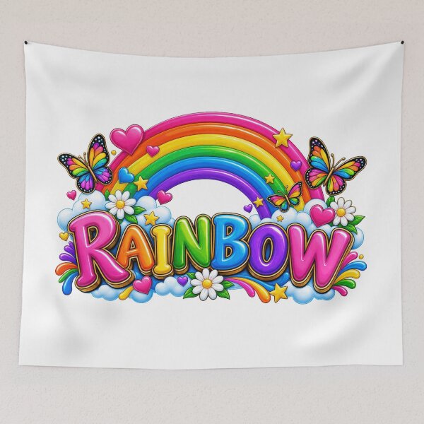 Item preview, Cute Rainbow Butterfly Design – Colorful, Cheerful et Full of Love designed and sold by POP FACTORY.