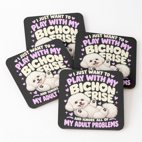 Item preview, Play With My Bichon Frise designed and sold by Art For You Studio.