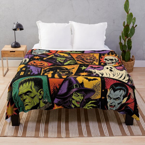Item preview, Retro Halloween Monsters designed and sold by Timegraf.