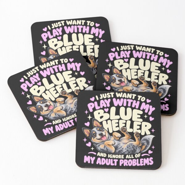 Item preview, Play With My Blue Heeler designed and sold by Art For You Studio.