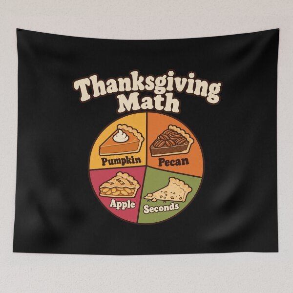 Item preview, Thanksgiving Math Funny Pumpkin Pecan Apple Pie Chart designed and sold by Uglyandcute.