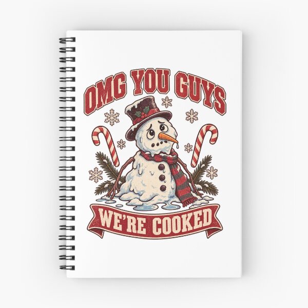 Item preview, OMG You Guys We're Cooked Funny Melting Snowman Christmas. designed and sold by LuveraxArt.