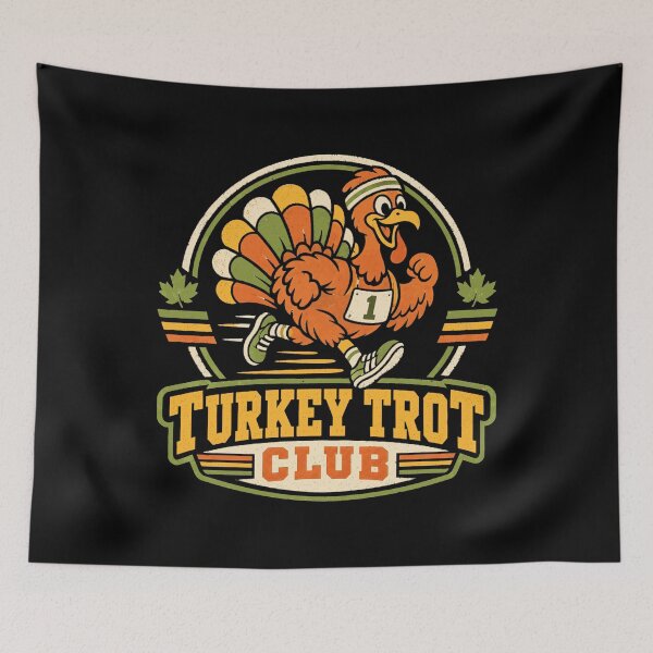 Item preview, Turkey Trot Club Running Turkey Thanksgiving designed and sold by Uglyandcute.