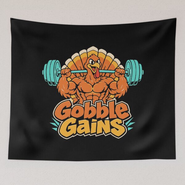Item preview, Thanksgiving Gobble Gains Thanksgiving Gym Turkey Workout designed and sold by Uglyandcute.