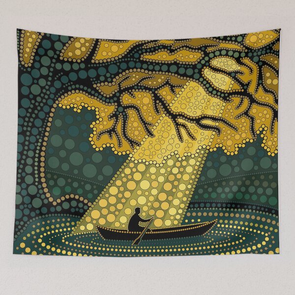 Item preview, Boat in mystery light designed and sold by Alla Gill.