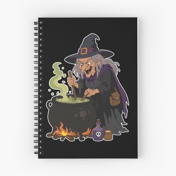 Item preview, Halloween Witch Brewing a Green Magic Potion designed and sold by socozora.
