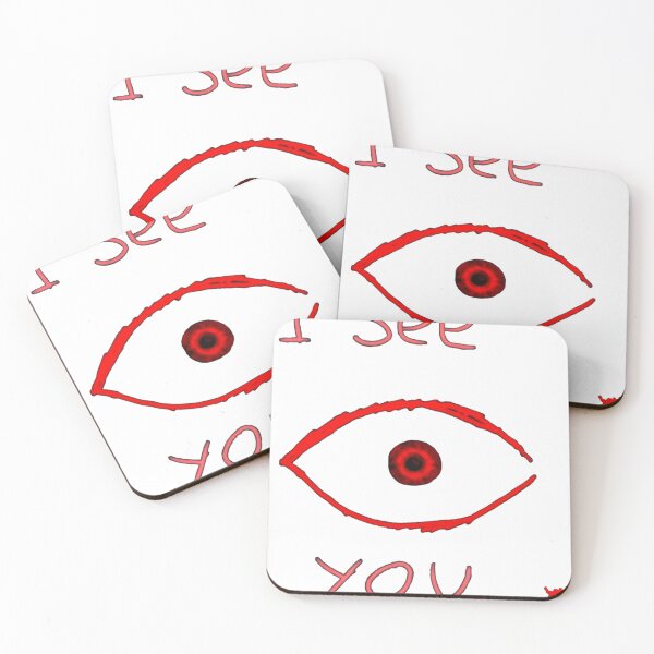Aperçu de l'œuvre I See You Red Eye Graphic Art créée et vendue par kilmapus.