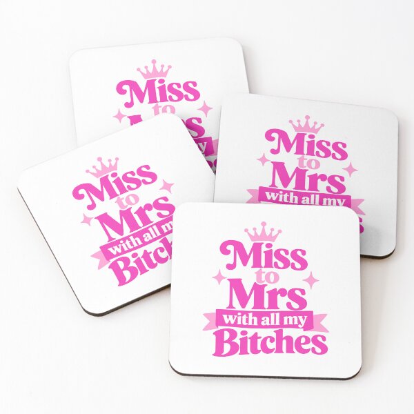 Item preview, Miss To Mrs Crown Bachelorette Bridal Pink Typography designed and sold by FemmePod.