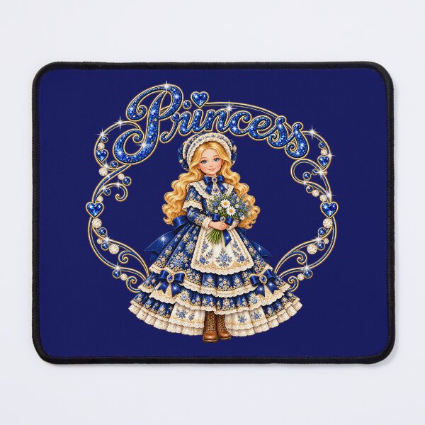 Item preview, Princess in Blue Bonnet with Flowers  designed and sold by meganlaub1.