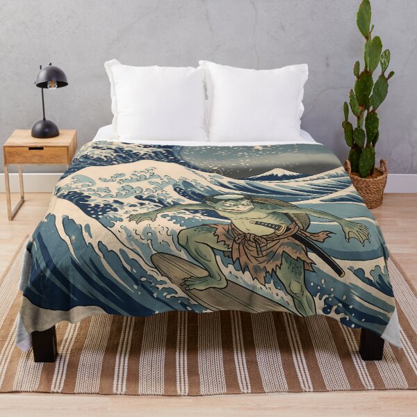 Item preview, Surfing Kappa on Great Wave off Mount Fuji designed and sold by TokyoUkiyoHouse.