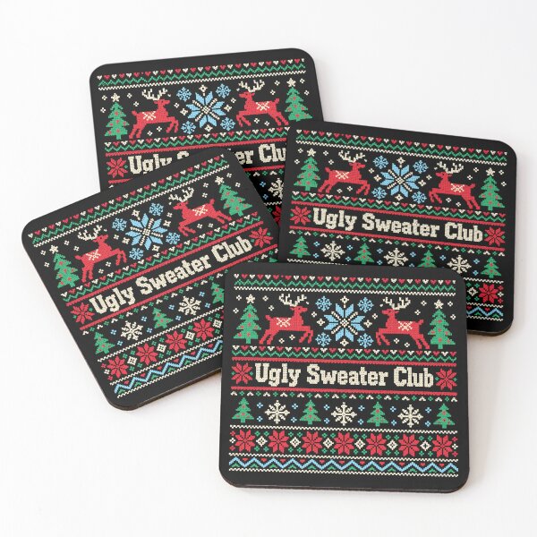 Item preview, christmas Ugly Sweater Club Retro Knit Christmas Pattern designed and sold by Uglyandcute.