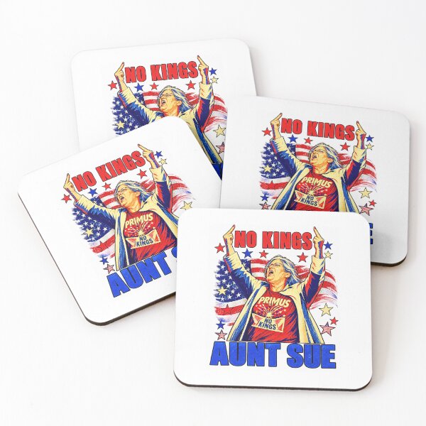 Item preview, No Kings Aunt Sue Funny Political Vote American Flag Retro designed and sold by Byhergawaa.