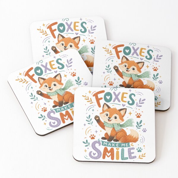 Item preview, Cute Baby Fox Woodland Animal Lover Foxes Make Me Smile Quote Art designed and sold by inkoutninja.