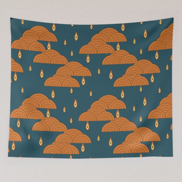 Item preview, Retro Rain Shower designed and sold by jehb.creative.