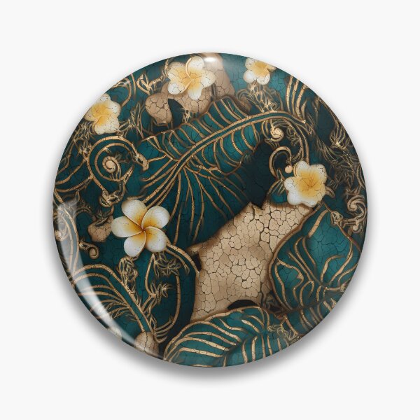 Item preview, Batik Botanical Leaves Tropical Pattern 07 designed and sold by The Design Asset Station.
