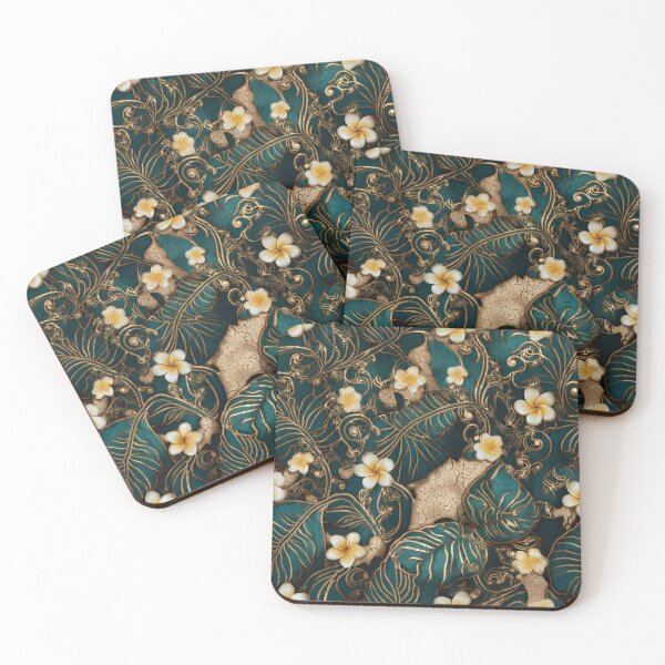 Item preview, Batik Botanical Leaves Tropical Pattern 07 designed and sold by The Design Asset Station.
