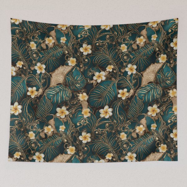 Item preview, Batik Botanical Leaves Tropical Pattern 07 designed and sold by The Design Asset Station.