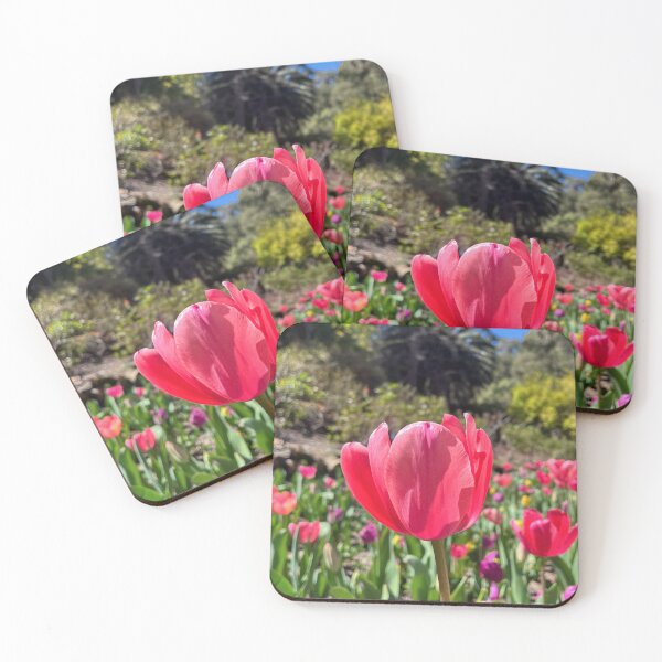 Item preview, Vibrant Pink Tulip Blooming in a Colourful Spring Garden designed and sold by Be Captured by Brittany Emma.