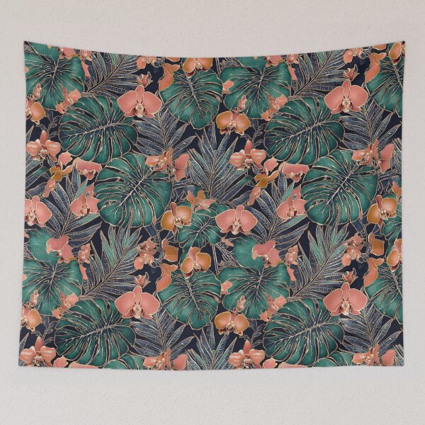 Item preview, Batik Botanical Leaves Tropical Pattern 09 designed and sold by The Design Asset Station.