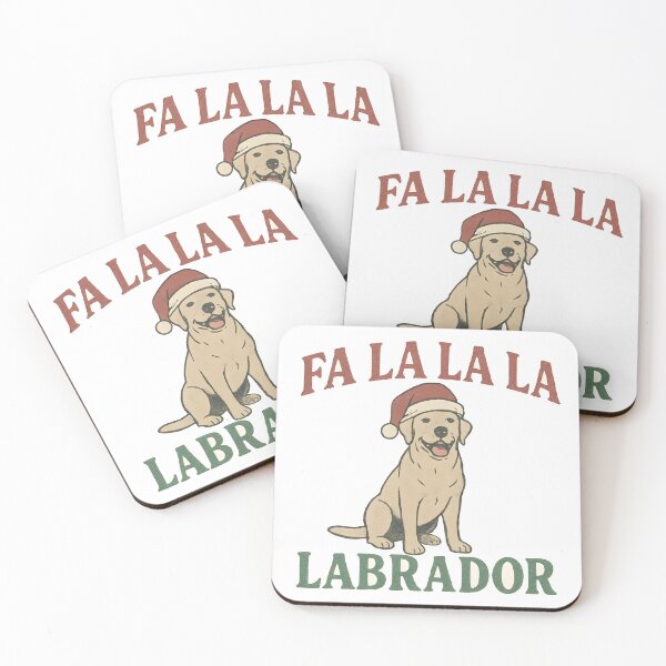 Item preview, Fa La La La Labrador Christmas Shirt | Vintage Carol Pun | Retro Gift for Lab Lovers designed and sold by wagandco.
