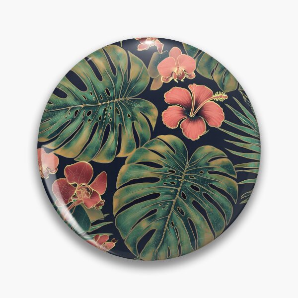 Item preview, Exotic Tropical Foliage Batik Seamless Pattern 10 designed and sold by The Design Asset Station.