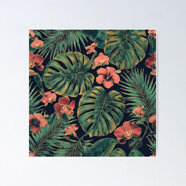 Item preview, Exotic Tropical Foliage Batik Seamless Pattern 10 designed and sold by The Design Asset Station.
