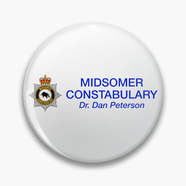 Item preview, Midsomer Dr. Dan Peterson (on White) designed and sold by PawsitiveMum3.