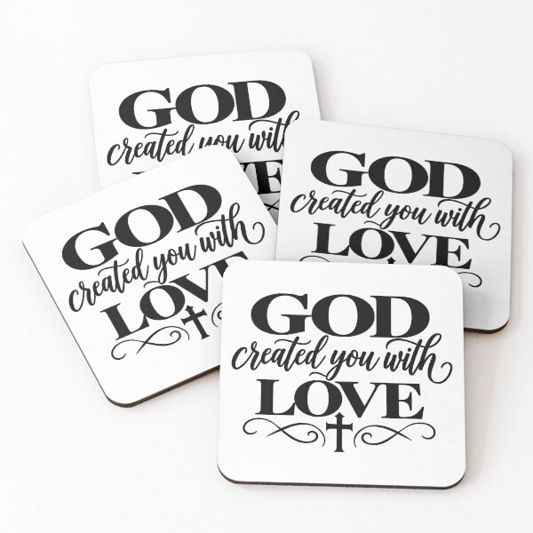 Item preview, god created you with love  designed and sold by OCD_JESSICA.