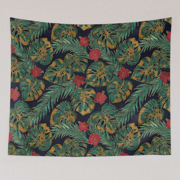 Item preview, Exotic Tropical Foliage Batik Seamless Pattern 12 designed and sold by The Design Asset Station.