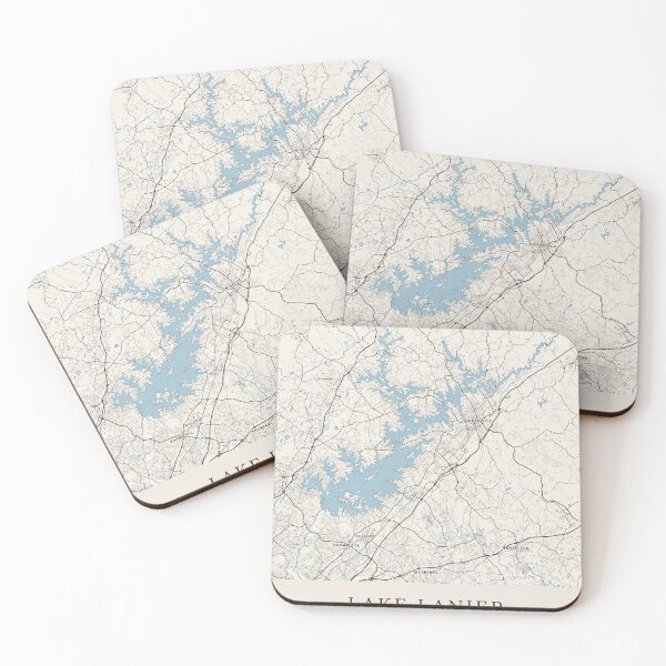 Item preview, Lake Lanier Map designed and sold by ParuchuriStudio.