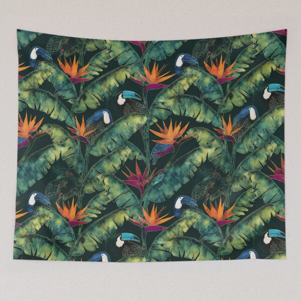 Item preview, Batik Botanical Leaves Tropical Pattern 13 designed and sold by The Design Asset Station.