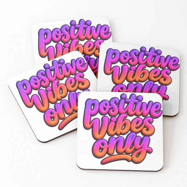 Item preview, Positive Vibes Only Retro Bubble Letters Design designed and sold by Moma B's.
