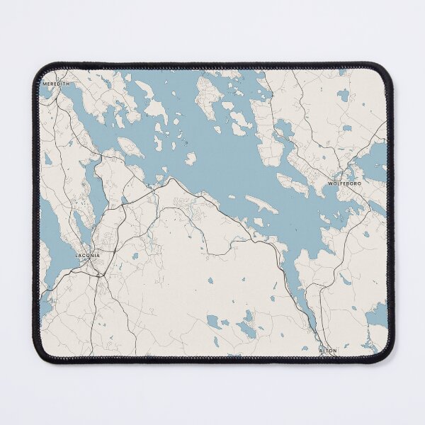 Item preview, Lake Winnipesaukee Map designed and sold by ParuchuriStudio.