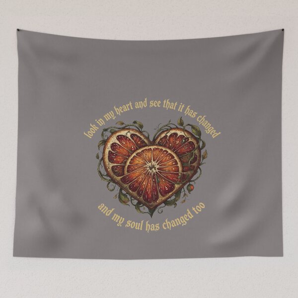 Item preview, Orange Heart Change Typography Graphic-84 designed and sold by ThorstenRewicki.