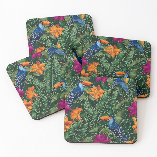 Item preview, Exotic Tropical Foliage Batik Seamless Pattern 14 designed and sold by The Design Asset Station.