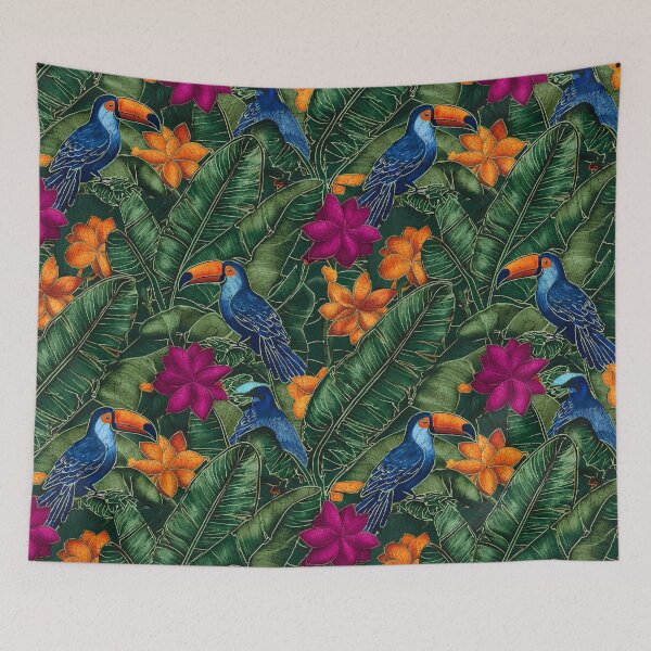 Item preview, Exotic Tropical Foliage Batik Seamless Pattern 14 designed and sold by The Design Asset Station.